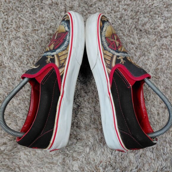 Vans Classic Slip On Slayer Reign In Blood Shoe Men’s 7 Womens 8.5 Metal Album main image 5